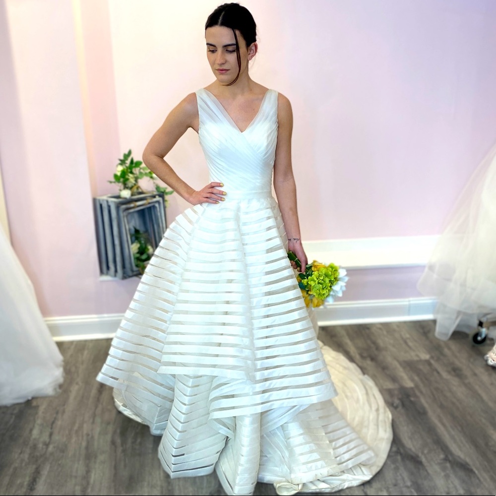 Modern Wedding dress custom made